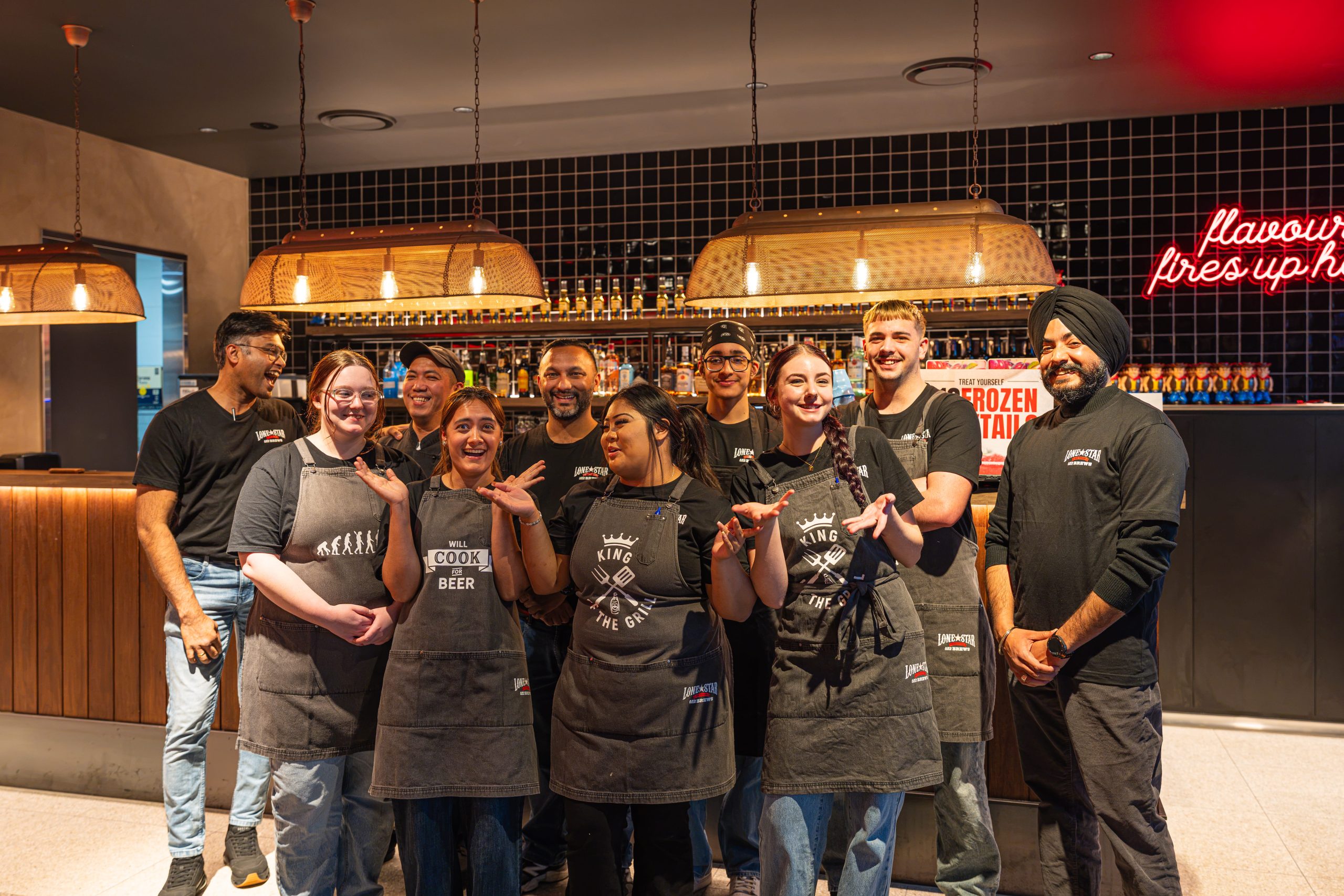 Lone Star Rib House and Brews Marsden Park at Sydney Business Park Parkside Eats Team Photo